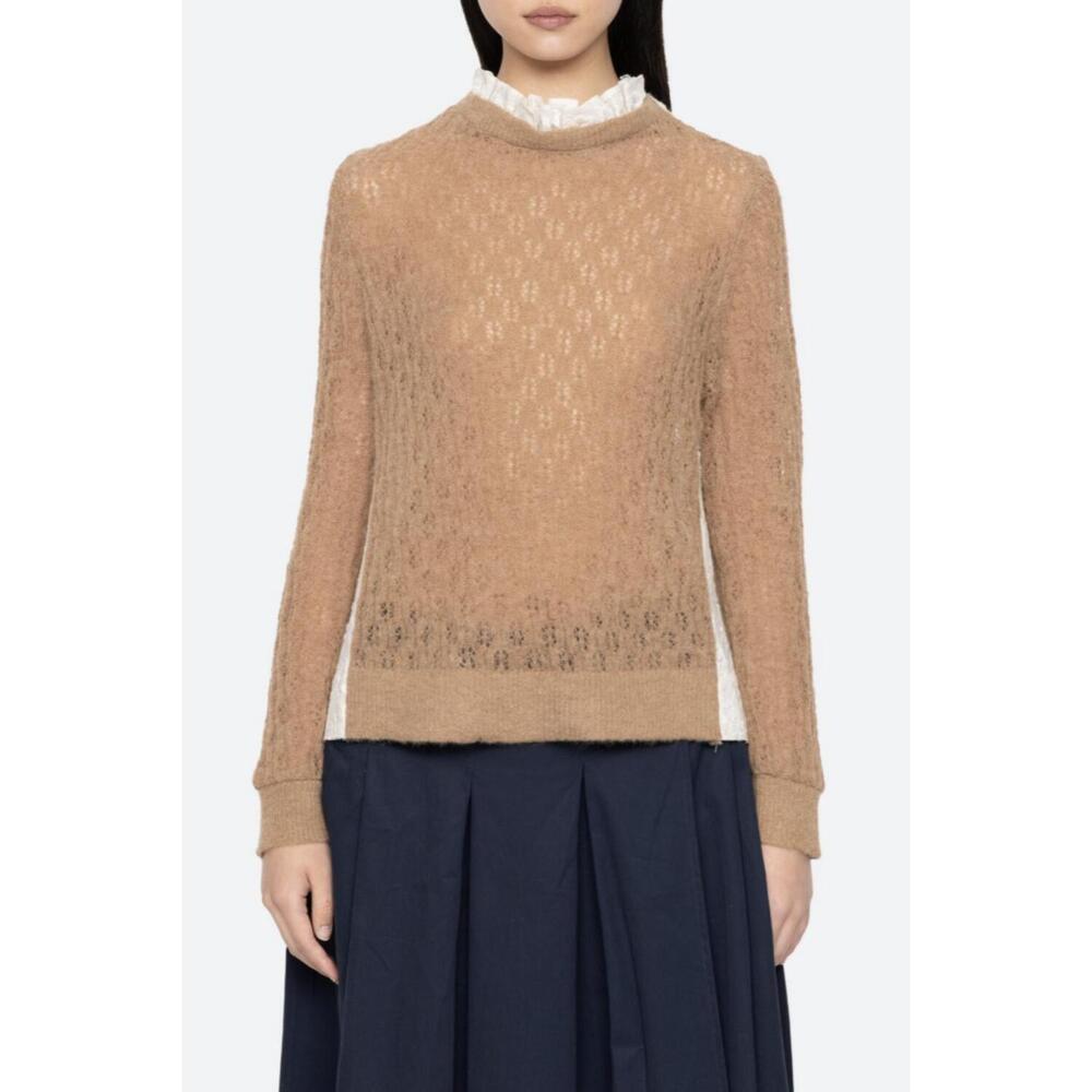 NEW SEA teagan knit sweater in camel